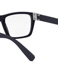 Aluminium Blue Rectangular Eyeglasses