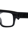 Fendigraphy Black Rectangular Eyeglasses