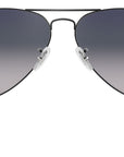 Aviator Gradient RB3025 004/78 Gunmetal Blue