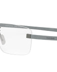 Flex Silver Rectangular Eyeglasses