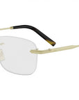 DiorBlackSuitO 27U Gold Oval Eyeglasses