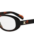 Triomphe Mini Havana Oval Sunglasses