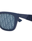 Dior B27 S2I Shiny Blue Geometric Sunglasses