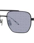GV Speed Solid Black Geometric Sunglasses