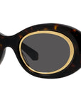 Anagram Havana Oval Sunglasses