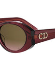 DiorGlow B3I Purple Oval Sunglasses