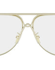 CELINE Metal Gold Pilot Sunglasses