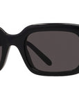 Slim Black Rectangular Sunglasses