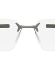 Flex Silver Rectangular Eyeglasses