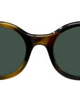 Slim Tortoise Round Sunglasses