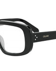 CELINE 3 Dots Black Rectangular Eyeglasses