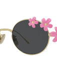 Signature Gold Pink Oval Sunglasses
