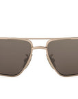 Metal Triomphe Gold Geometric Sunglasses
