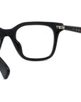 Boke Flower Black Rectangular Eyeglasses
