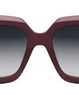 CELINE 3 Dots Milky Bordeaux Square Sunglasses