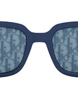 Dior B27 S2I Shiny Blue Geometric Sunglasses
