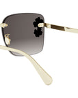 Dior Clover S2U Gold Square Sunglasses