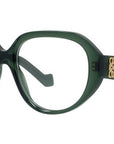 Anagram Green Geometric Eyeglasses