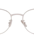 Slim Silver Round Sunglasses