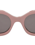 Triomphe Solid Rose Oval Sunglasses