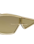 Giv Cut CL Gold Geometric Sunglasses
