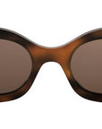 Triomphe Brown Oval Sunglasses