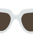 Anagram White Geometric Sunglasses