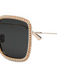 MissDior S2U White Square Sunglasses