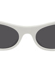 Signature White Geometric Sunglasses