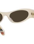 Signature Brown Geometric Sunglasses