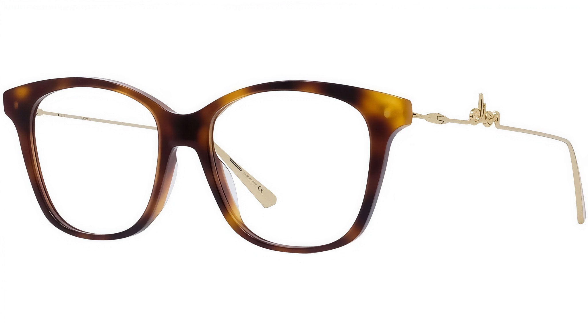 DiorSignatureO BI Havana Squared Eyeglasses