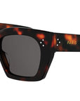 CELINE 3 Dots Havana Square Sunglasses