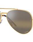 New Aviator RB3625 9196G5 Gold Brown