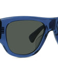 1970 Blue Geometric Sunglasses