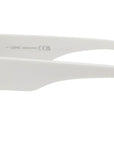 Signature White Geometric Sunglasses