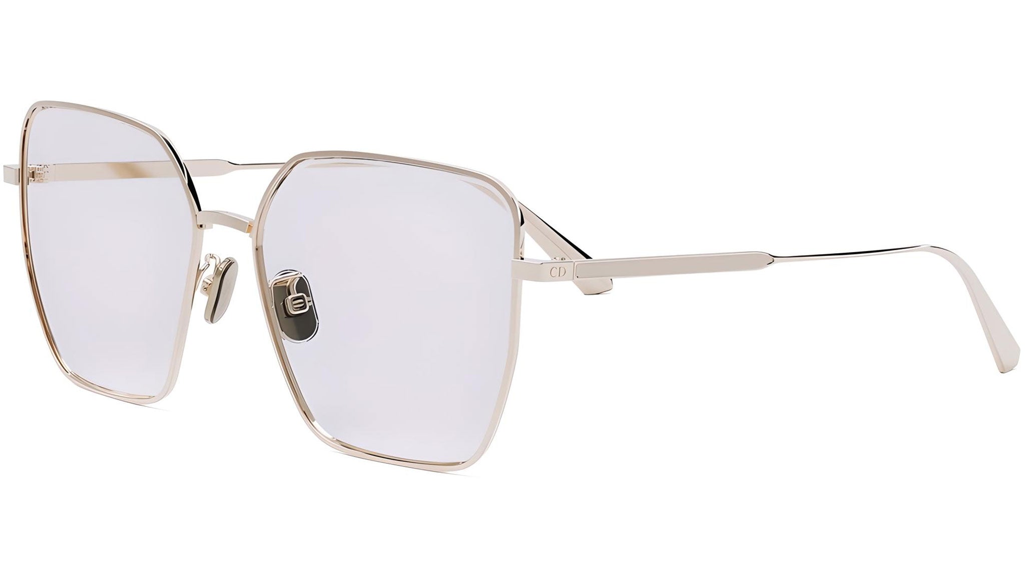 GemDiorO S6U Silver Geometric Eyeglasses