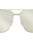 CD Diamond 9U Silver Pilot Sunglasses