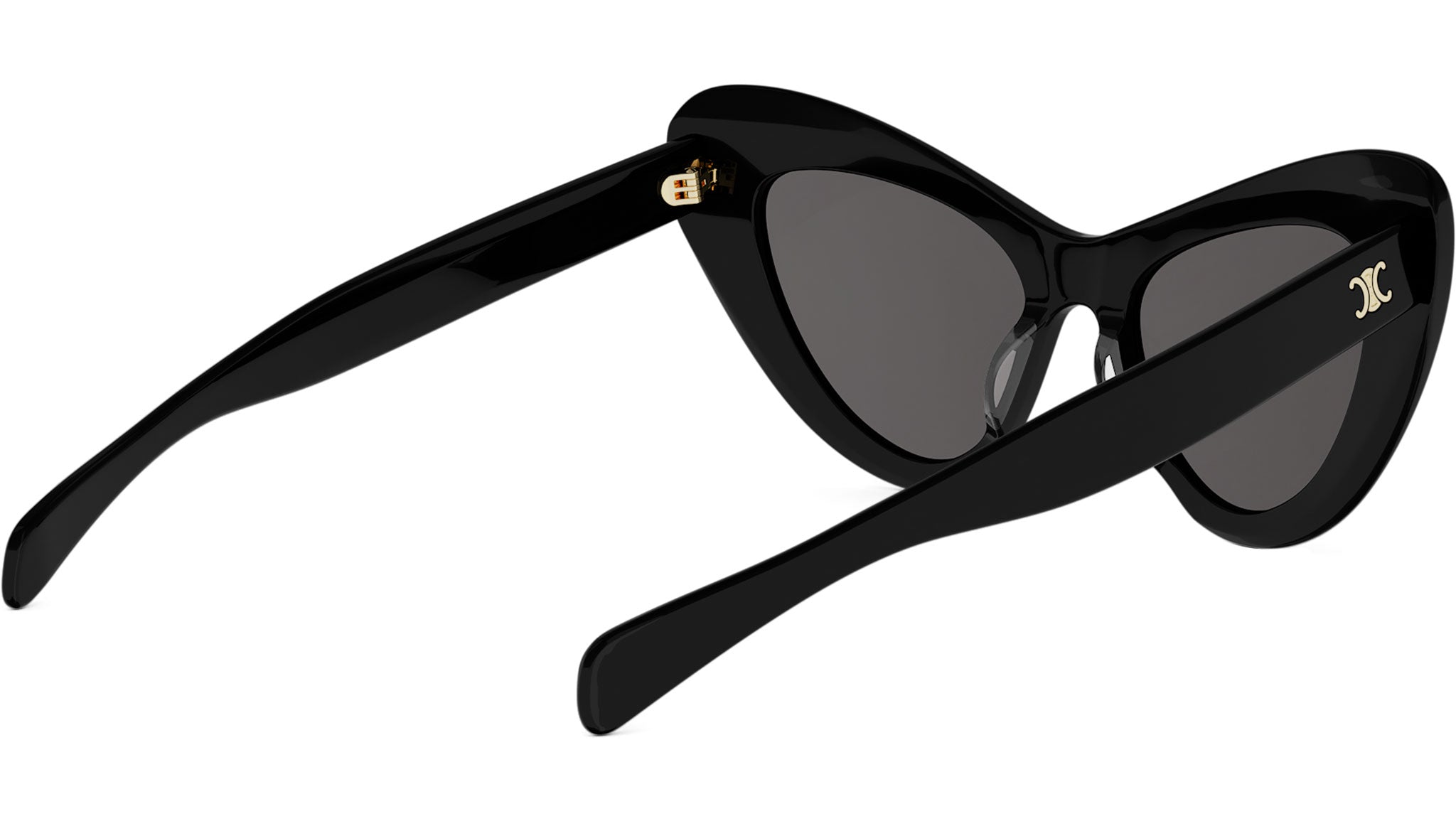 Triomphe Mini HD Black Cat Eye Sunglasses