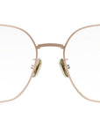 CDiorO S3F Rose Gold Geometric Eyeglasses