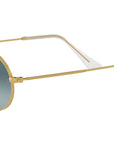 Oval Metal RB3547 001/3M Gold Blue