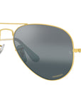 Aviator Chromance RB3025 9196G6 Gold Blue