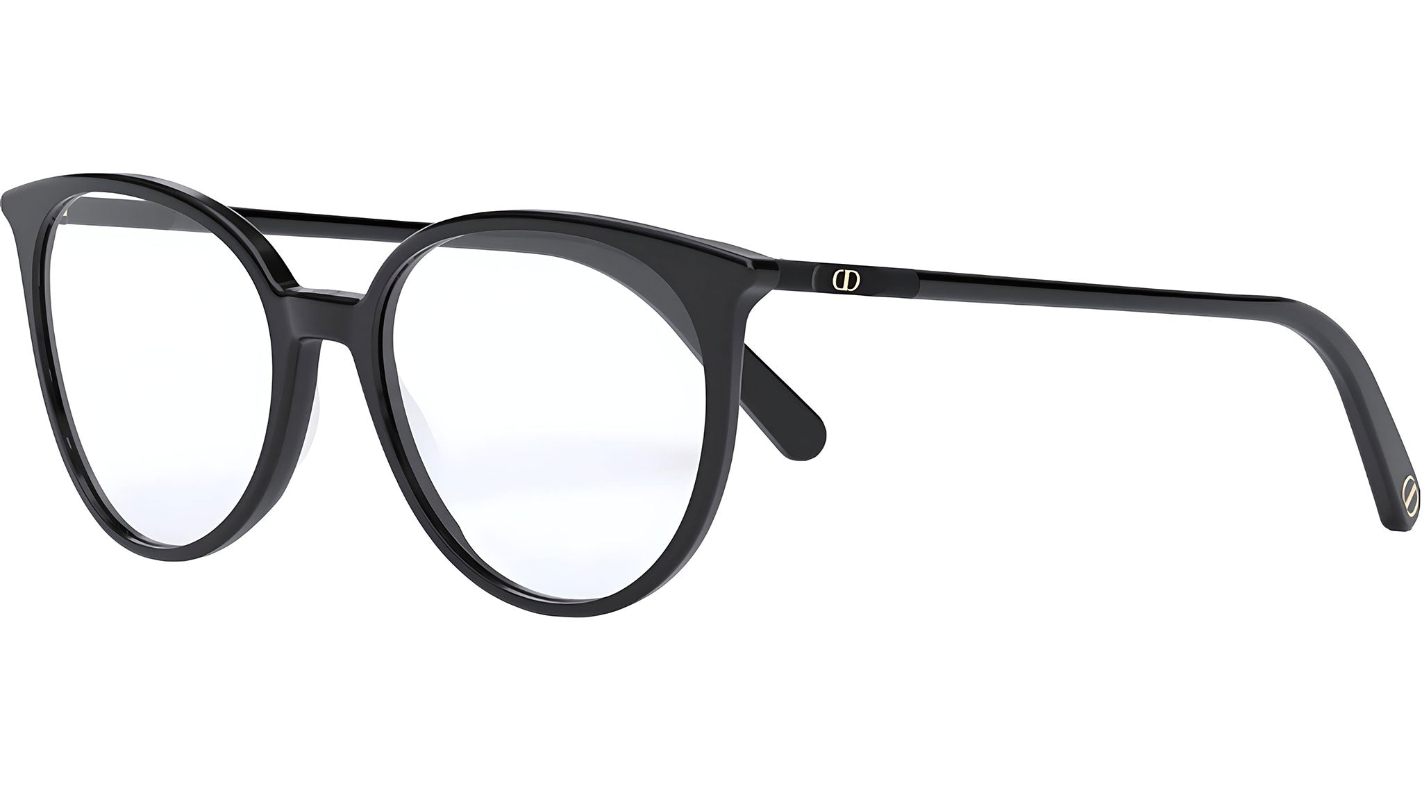 Mini CD O B1I Black Round Eyeglasses
