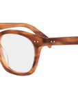 CELINE Thin Havana Geometric Eyeglasses