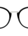 4G Bar Black Round Eyeglasses