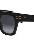 B.zero1 Black Geometric Sunglasses