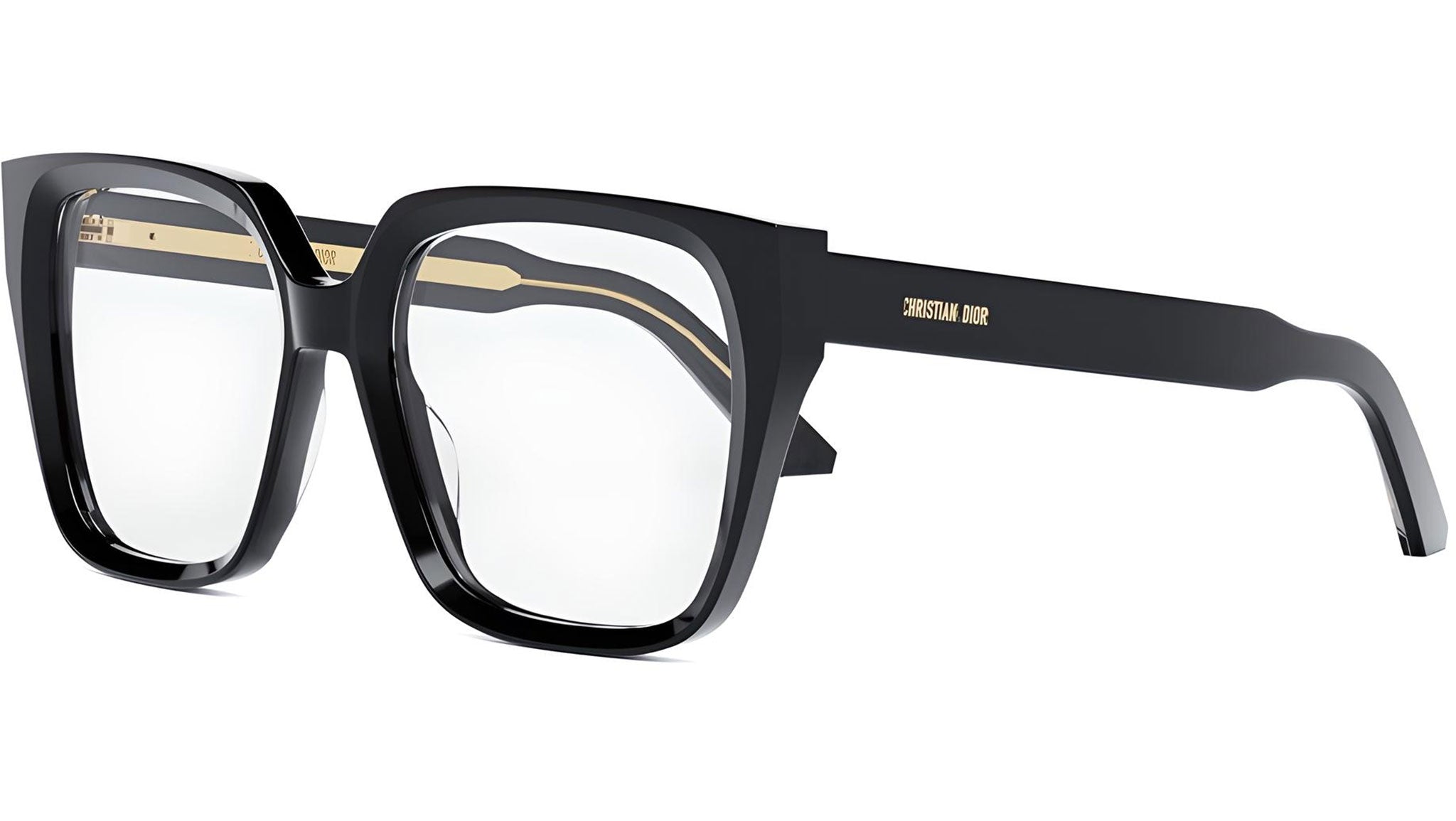 DiorSpiritO S6I Black Square Eyeglasses