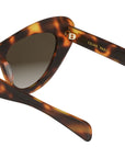 Triomphe Mini HD Havana Cat Eye Sunglasses