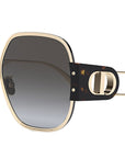 30Montaigne S5U Gold Square Sunglasses