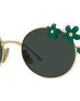 Signature Gold Oval Sunglasses