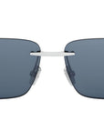 Octo Finissimo Silver Rectangular Sunglasses